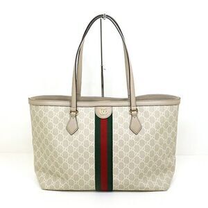 Gucci Canvas Brown Tote Bags